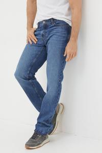 Джинсы прямого кроя с фатфейсом Fat Face, синий