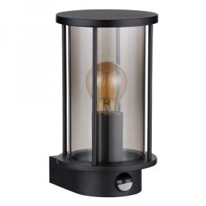 Globo Lighting Настенный уличный светильник Gracey, нержавеющая сталь, стекло, черный