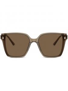 Jimmy Choo Eyewear солнцезащитные очки с заклепками, коричневый