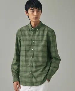 Рубашка в клетку «Оксфорд» с пуговицами, отводящая влагу и быстросохнущая.