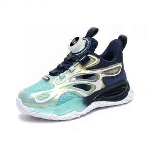 Кроссовки для бега с низким верхом, амортизирующие, устойчивые к истиранию и отскоку, детские D&W, синий