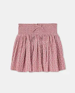 Юбка с расклешением и сплошным принтом для девочки Kids El Corte Inglés, розовый