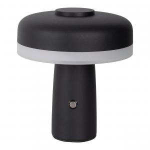 Настольная светодиодная лампа с возможностью подзарядки, регулировка яркости, черно-белая Näve, черный/белый