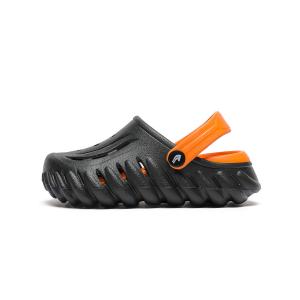 Дышащие детские сандалии для детей Yonggao people, черный/оранжевый