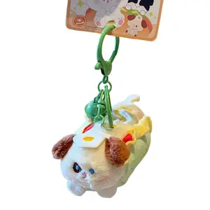 Velvet Mill Плюшевый кулон Waggy Bakery Cream Puff Bag Little Hot Dog Dolls высота 10,5 см/11 см