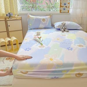 Yalu Простыня на резинке 180х200 см из 100% хлопка, цвет Yuanqi Xiaoxiong