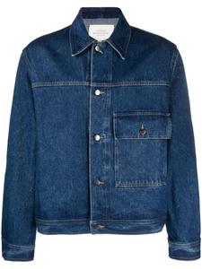 Studio Nicholson джинсовая куртка с накладными карманами, синий