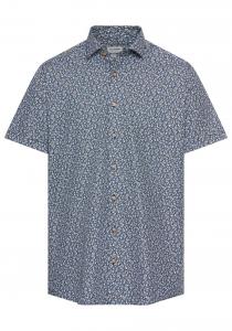 Рубашка на пуговицах классического кроя OLYMP, темно-синий/светло-голубой