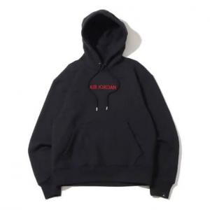 Толстовка Men's Jordan Alphabet Pattern Solid Color Drawstring Black, черный