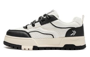 Feiyue Низкие женские кроссовки для скейтбординга бежево-черного цвета