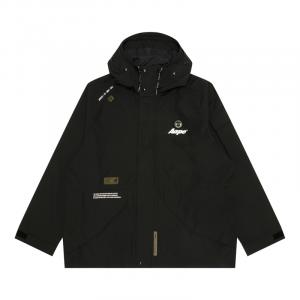 Aape Курка-ветровка с нашивкой логотипа, Black BKX