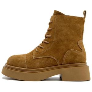 BATA Мартин Бутс женские черно-желтые без подкладки, цвет Yellow-Unlined