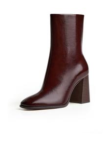 Ботильоны Bershka, бургундия