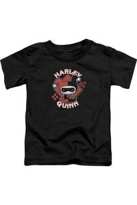 Футболка с коротким рукавом для малышей "Harley Chibi" из Лиги Справедливости Америки Gildan, черный