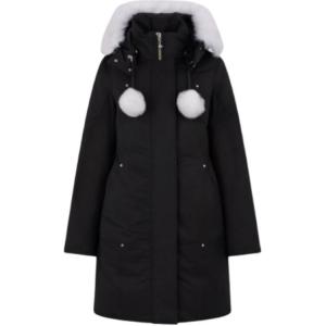 Стирлинг парка с капюшоном и помпонами Moose Knuckles, черный