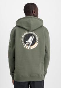 Худи Alpha Industries SPACE SHUTTLE, Dark Olive/Mottled Olive