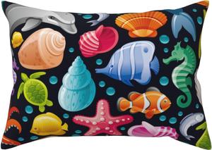 Pevtufa Наволочка с принтом подводных животных Underwater Diving Animals