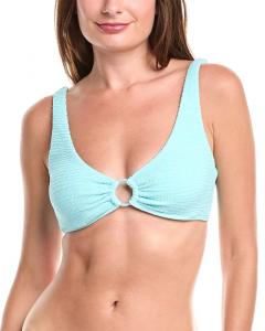 Бюстгальтер-топ с текстурированными кольцами Vince Camuto, синий