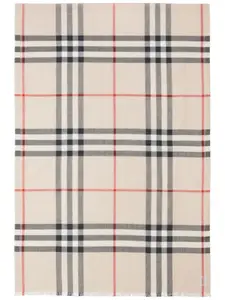 Шарф в клетку Vintage Check BURBERRY, нейтральный