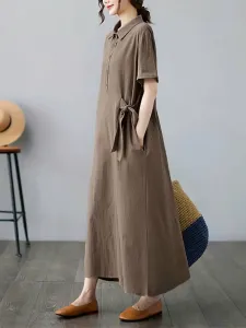 Платье-рубашка с воротником Doux Belle, цвет Mocha