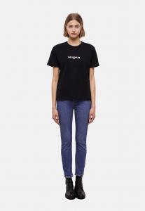 Футболка с принтом SHORT SLEEVE The Kooples, цвет black