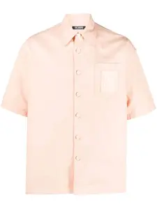 Рубашка с нашивкой-логотипом Raf Simons, оранжевый