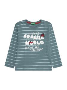 Рубашка UNITED COLORS OF BENETTON, опаловый/пыльно-голубой