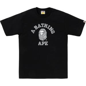 Футболка Bape Foil Neon Camo College A BATHING APE, черный