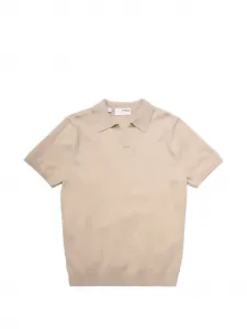Футболка с воротником поло SELECTED, бежевый
