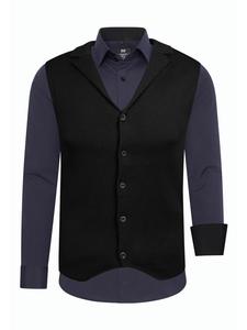 Rusty Neal Комплект из рубашки и жилета (2 шт.), темно-синего цвета