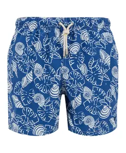 Мужские плавки синего цвета с узором из ракушек и листьев. Gallo, мультиколор