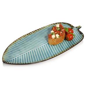 Сервировочная тарелка в форме листа капри Sänger, синий