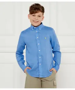 Льняная рубашка Regular fit Polo Ralph Lauren, синий