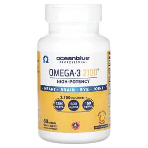 Омега-3 OceanBlue Professional со вкусом апельсина 2100 мг, 60 таблеток