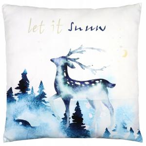 Декоративная рождественская наволочка 44x44 см KRUMAD, белый глянцевый