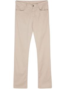 Canali узкие брюки чинос, серый