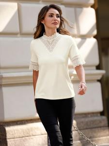 Кружевная рубашка цвета шампанского WITT WEIDEN