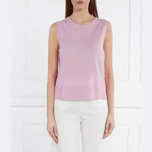 Шерстяной топ свободного кроя Marc Cain, лавандовый