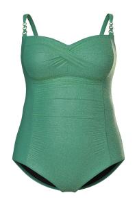 Ulla Popken Купальник балконет в зеленом цвете