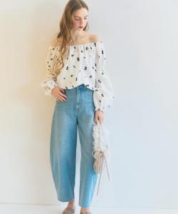 Джинсовые брюки изогнутого силуэта Noela, цвет Indigo Blue