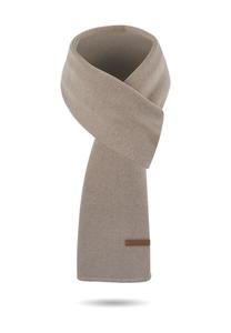 Шарф из мериносовой шерсти гладкий Yuma normani, бежевый