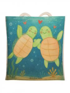 Mr. & Mrs. Panda Сумка с изображением пары черепах, без надписи, белого цвета