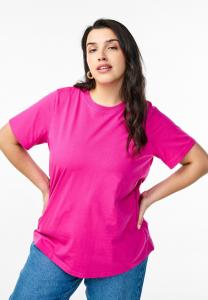 Базовая футболка MIT RUNDHALSAUSSCHNITT Zizzi, цвет Rose Violet
