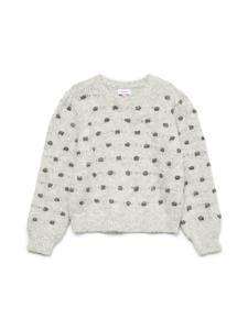 Вязаный свитер светло-серого меланжевого цвета Vero Moda Girl