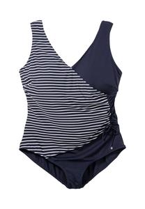Купальник с запахом и полосками sheego, цвет Marine