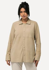 Блузка на пуговицах HEMDKRAGEN LANGARM Ulla Popken, бежевый