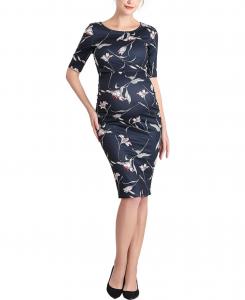 Платье миди для беременных и кормящих мам kimi + kai, Navy