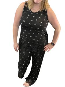 Комплект мебели Butterfly Lounge в черном цвете Blumin