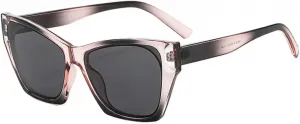 Солнцезащитные очки Melrose Y2K Punk Cat Eye для женщин, роскошные солнцезащитные очки в винтажном стиле, защита от ультрафиолета UV400, модель 6209, Black Pink