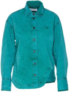 The Attico куртка с вышитым логотипом, зеленый